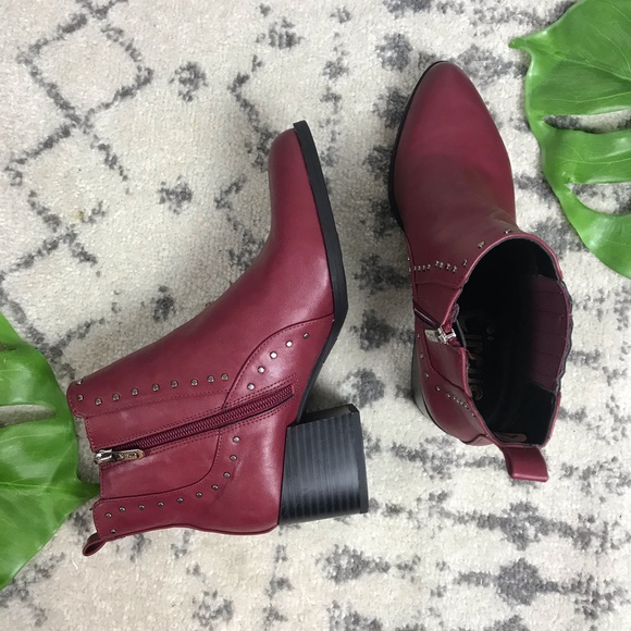 CIRCUS SAM EDELMAN MAROON ANKLE BOOT - Picture 6 of 6